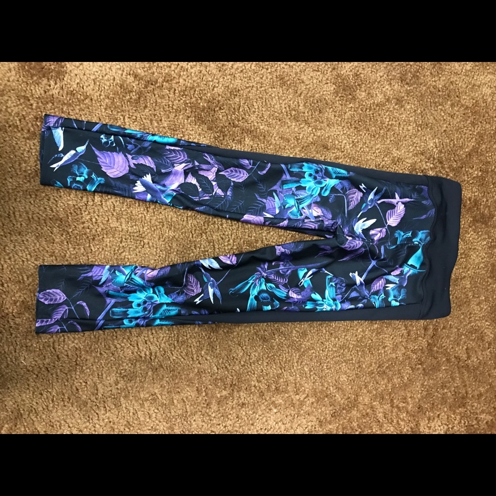 Black Milk Clothing Hummingbird Gym Pants SZ: XS